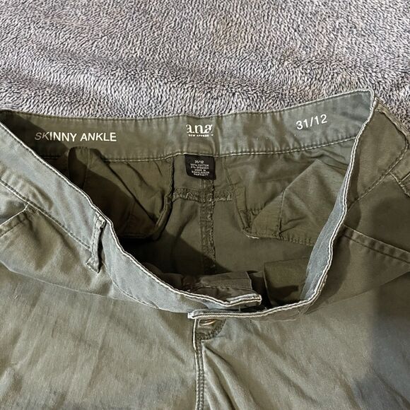 a.n.a A New Approach Jeans Women's 12 Skinny Ankle Green Stretch Denim Pants - Picture 3 of 7